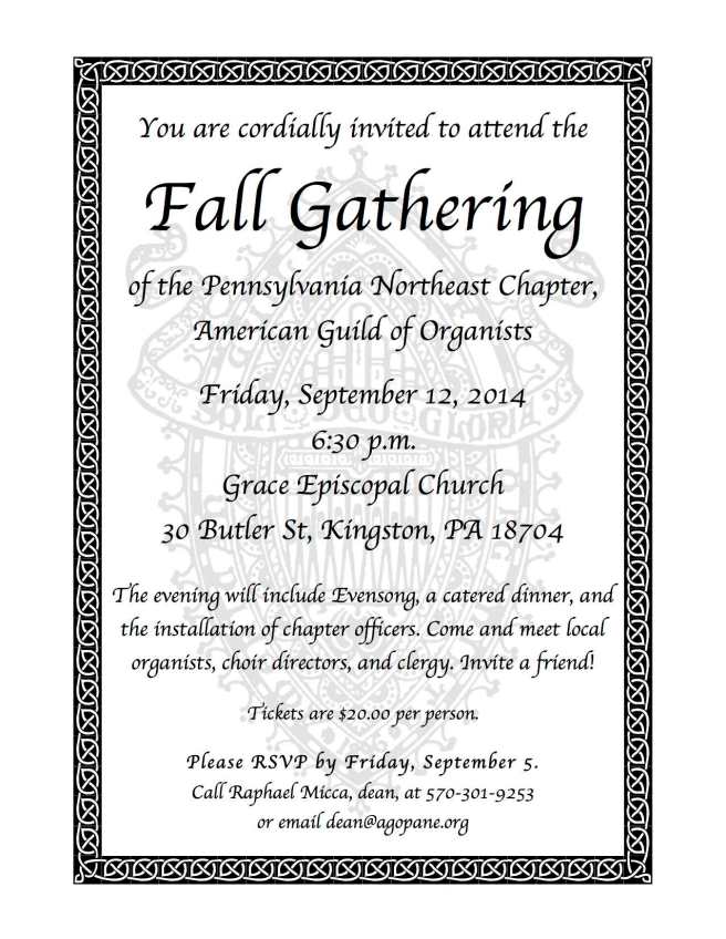 Fall Gathering 2014
